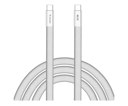 Kabel do smartfona Verbatim SoftTouch USB-C to C cable 60W 120 cm - White